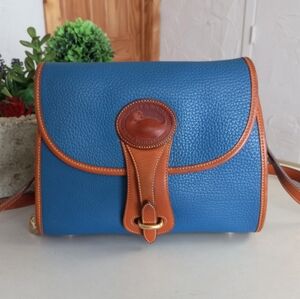 Dooney & Bourke, 1993 AWL Essex Collection Crossbody Bag In French Blue RARE!!!